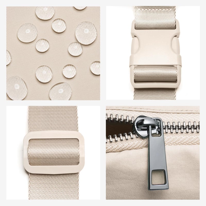 Gitus Belt Bag for Women Fanny Pack Crossbody Bags for Women Fashion Waist Packs with Adjustable Strap Gifts for Teen Girls Women Men (Beige) - Image 4